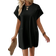 Shein Lune Solid Batwing Sleeve Hidden Pocket Tee Dress