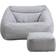 Home Deluxe Cozy Light Gray Sækkestol 2stk