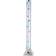 Paul Neuhaus Water Column Silver/Transparent/Clear Bedlampe 119.5cm