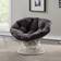 OSP Home Furnishings ‎BF29296CM-GRY Wicker Papasan Cream Frame/Grey Cushion Lounge Chair 35.2"