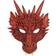 Bristol Novelty Dragon Mask Red