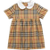 Burberry Baby's Check Stretch Cotton Dress with Bloomers - Archive Beige