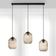 Paul Neuhaus Shitake Amber/Black Pendant Lamp 86cm