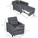 Homcom 839-670V80GY Gray Armchair 33.5"