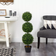 Nearly Natural Boxwood Triple Ball Topiary Green Artificial Plant