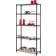 Honey Can Do 5-Tier Heavy-Duty Black Shelving System 36x72"