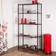 Honey Can Do 5-Tier Heavy-Duty Black Shelving System 91.4x182.9cm