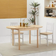 Homcom Drop Leaf for Small Spaces Natural Wood Finish Dining Table 31.5x55"