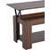 Homcom Modern Lift Top Walnut Coffee Table 50x100cm
