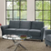 Lifestyle Solutions Willow Dark Gray Sofa 80.3" 3 Seater