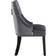 P&N Homewares Upholstered Accent Grey Kitchen Chair 94cm 6pcs