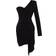 Trendyol Collection Fitted Knitted Elegant Evening Dress - Black