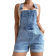 Shein Frenchy Denim Jumpsuit Romper with Rolled Hem without Tank Top