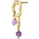 Sistie X Larke Bentsen Earrings - Gold/Amethyst/Pearls