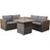 Malay New Hampshire Outdoor Lounge Set, 1 Table incl. 2 Sofas