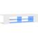 vidaXL Led Lights White TV-bord 135x30cm