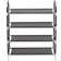 vidaXL 245628 Black Shoe Rack 23.6x26.4"