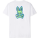 Psycho Bunny Mens Sloan Back Graphic Tee - White