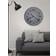 Howard Miller Manzine Grey Wall Clock 32"