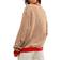 Free People Classic Striped Oversized Crewneck - Cherry Combo