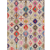 vidaXL Area Rug Blanco, Multicolor, Azul cm