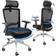VEVOR Ergonomic Black Kontorsstol 124cm