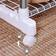 Songmics Steel-Coated Iron Tube White Portascarpe 154x172cm