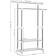 Songmics Steel-Coated Iron Tube White Portascarpe 154x172cm
