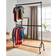 House of Home Two Tier Heavy Duty Black Wardrobe 150x46.5cm