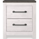 Ashley Gerridan Nightstand White/Gray Bedside Table 15.6x21.7"