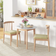 Homcom Scandi White/Natural Matbord 75cm