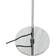 DYBERG LARSEN Morph Opal/Chrome Golvlampa 137cm