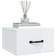 vidaXL 812864 High Gloss White Bedside Table 35x35cm