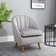 Homcom Accent Grey Armchair 77cm