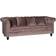 Venture Design Velvet Pink Sofa 217cm 3-seter