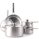 Merten & Storck Tri-Ply Stainless Steel Cookware Set with lid 8 Parts