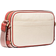 Michael Kors Maeve Large Canvas and Smooth Crossbody Bag - Spiced Coral