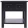 vidaXL Paulownia Black Small Table 39.9x39.9cm