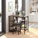 Homcom Industrial Rustic Brown Dining Set 60x109cm 3pcs