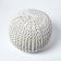 Homescapes Knitted Pouf 35cm