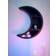 Gothic Homeware Crescent Moon Black Wall Shelf 37cm