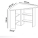 Hanah Home Corner Vit Skrivbord 80x80cm