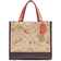 Coach Dempsey Tote Bag 22 In Signature Canvas With Heart And Star Print - Gold/Light Khaki Multi