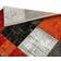 KM Carpets London Orange, Rød 80x150cm