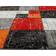 KM Carpets London Orange, Rød 80x150cm