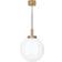 Konsthantverk Klyfta Raw Brass/Opal Pendant Lamp 30cm