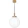Konsthantverk Klyfta Raw Brass/Opal Pendant Lamp ∅ 30cm