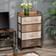Homcom 3-Tier Storage Organizer Multicoloured Chest of Drawer 58x99cm