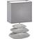 FISCHER & HONSEL liner Chrome/Grey Table Lamp 29cm