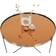 House Nordic Venezia Brass/Glass Coffee Table 70cm